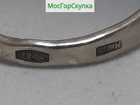 Серебряное кольцо — 875 проба