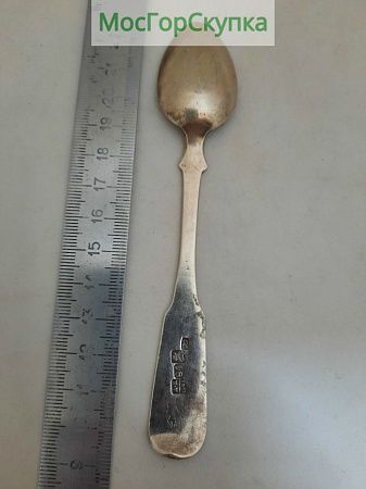Ложка чайная из серебра 84 проба — 1846 г.