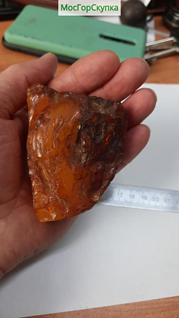 Кусок янтаря — Вес 102,65 грамм