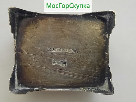Солонка Стульчик — Овчинников — серебро 84 пробы — 97 грамм