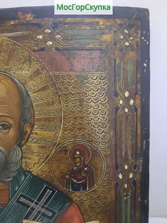 Икона Николай Чудотворец — XIX век