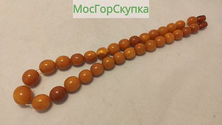 Янтарные бусы — длиной 45 см