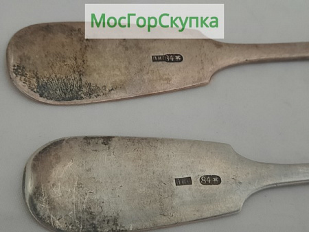 Ложки столовые 2 шт. Серебро 84 проба