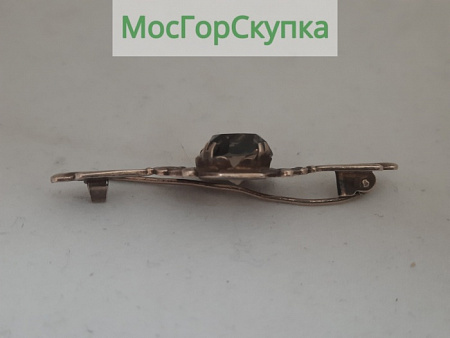Брошь, ювелирная вставка Серебро 875 проба