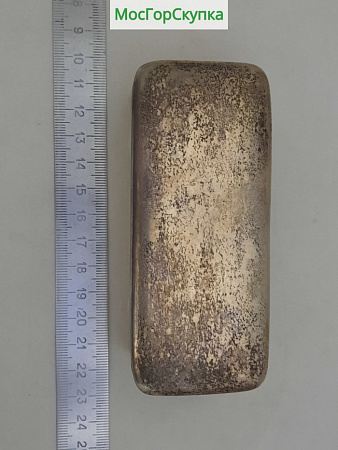 Коробочка парфюмерная — Серебро 84 проба, Стекло