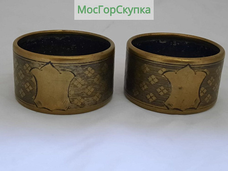 Кольца для салфеток латунь Варшава Norblin