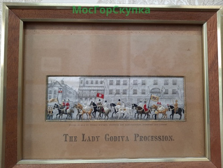 Картина вышивка - The Lady Godiva Procession - Англия