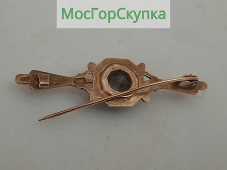 Брошь, ювелирная вставка Серебро 875 проба