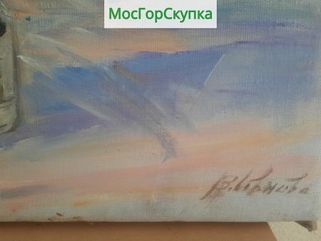 Картина  Трубоукладчики — холст, масло — Авт. Иванова В.В