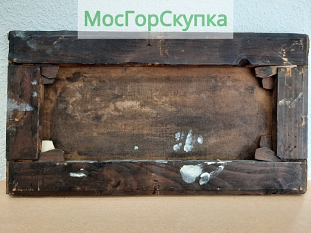 Картина Пейзаж с рекой — холст, масло — 19 век