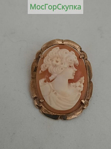 Купить Камея Раковина Серебро 800 проба