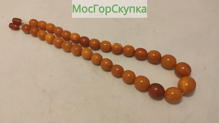 Янтарные бусы — длиной 45 см
