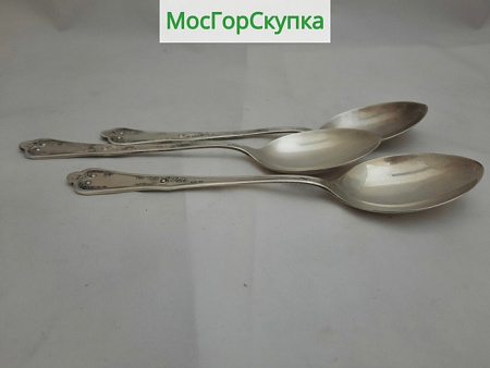 Ложки десертные 3 шт. Серебро 925 проба