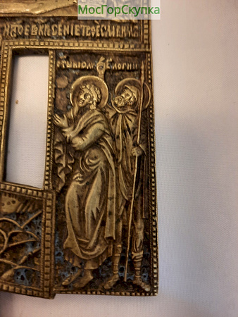 Крест распятие с предстоящим — 19 век