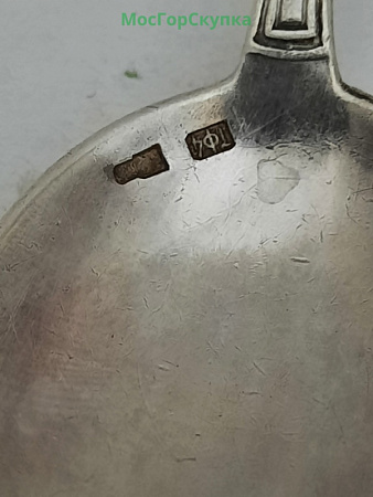Ложка чайная, серебро 875 проба