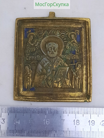 Плакетка Николай Чудотворец — 19 век