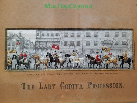 Картина вышивка - The Lady Godiva Procession - Англия