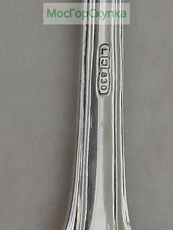 Ложки - чайная и кофейная  — Серебро 830 проба