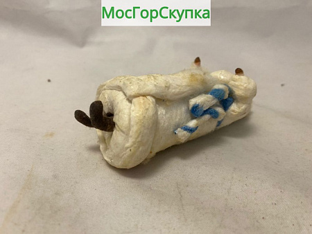 Ёлочная игрушка Дед Мороз — вата, папье-маше