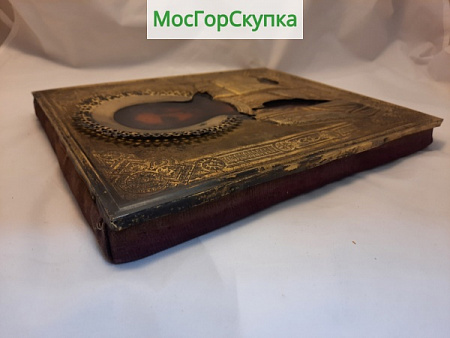 Икона Господь Вседержитель — оклад серебро 84 проба