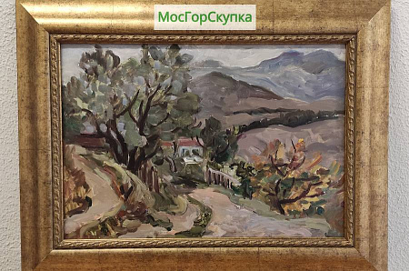 Картина "Дом у горы" Сретенский Г.А. 1961 г.
