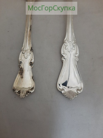 Ложки - чайная и кофейная  — Серебро 830 проба