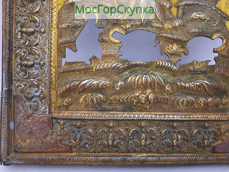 Оклад — Преображение Господня — латунь