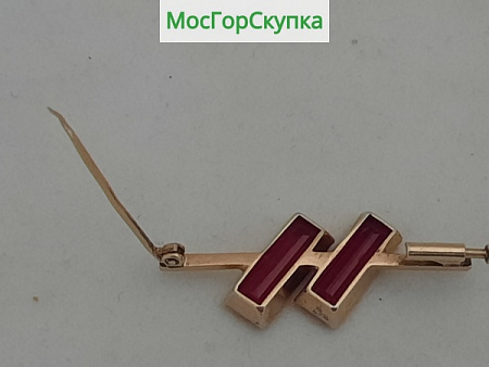 Брошь, Серебро 875 проба