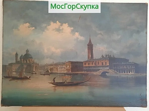 Купить Картина "Венеция" — холст, масло — 19 век