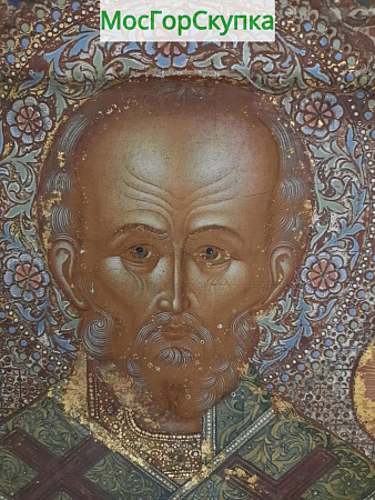 Икона Николай Чудотворец, 19 век