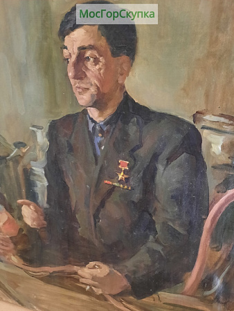 Картина Герой Соц. Труда — Холст, масло — В.Серов