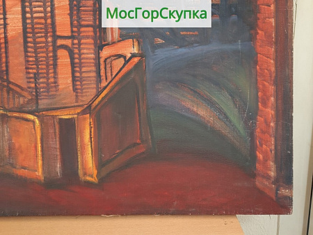 Картина "Декорация к спектаклю" — холст, масло — размер 61 х 81 см