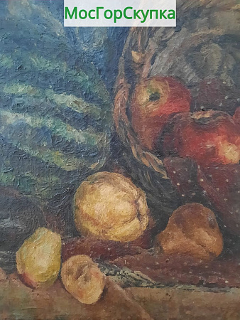 Картина Натюрморт с арбузом — холст, масло — Мишин Н.В.