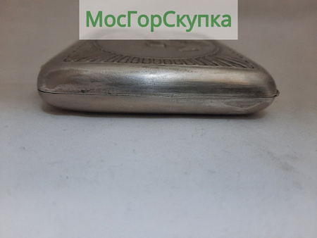 Портсигар Конкур — Мельхиор — СССР