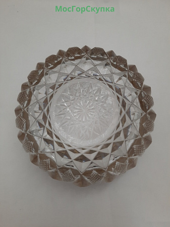 Конфетница.  Хрусталь, серебро 875 проба