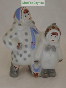 Купить Статуэтка Дети зимний дворик Полонное