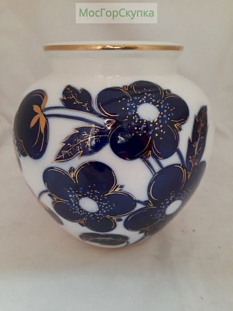 Ваза фарфоровая "Цветы" ЛФЗ