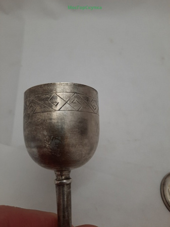 Рюмки 2 шт. Серебро 875 проба. Вес 96 гр