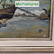 Картина- Лодки - Платонов В.И., картон, масло, 1954