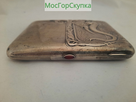 Портсигар Слон — серебро 84 проба