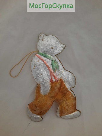 Ёлочная игрушка Мишка картонаж СССР