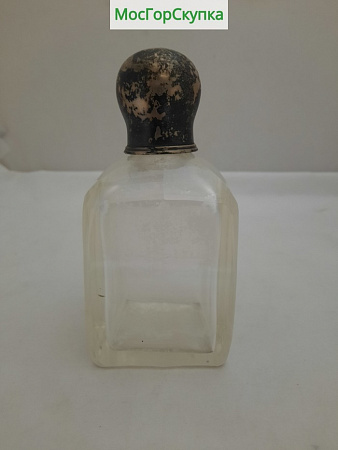 Флакон парфюмерная — Серебро 84 проба, Стекло