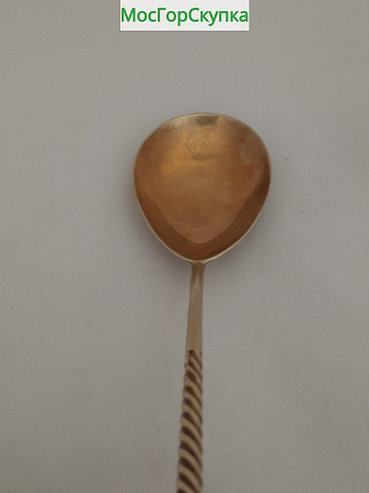 Ложка чайная — серебро 875 пробы, 15.2 грамма