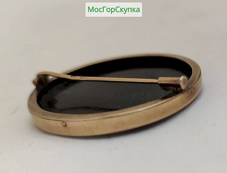 Брошь "Птица Сирин" Палех 1928 г