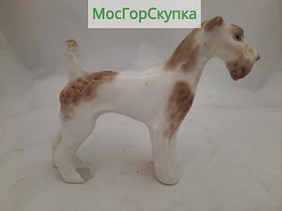Купить Статуэтка фарфоровая Фокстерьер — ЛФЗ