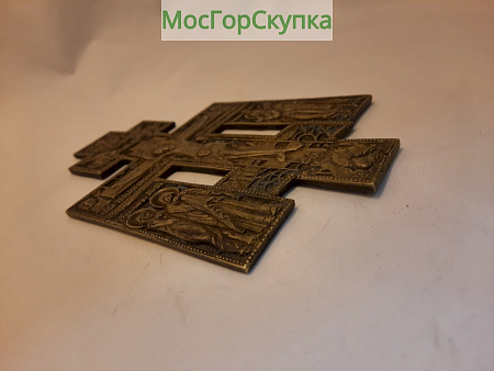 Крест распятие с предстоящим — 19 век