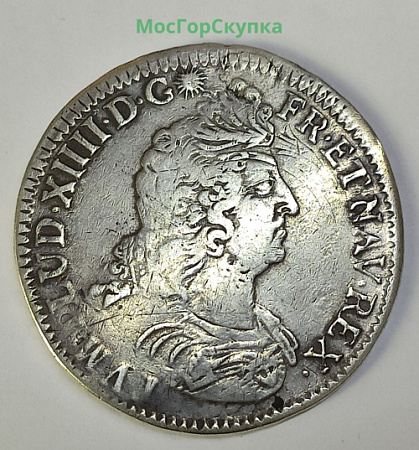 Луи 15 серебро 1765 год
