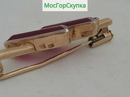 Брошь, Серебро 875 проба