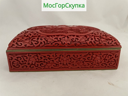 Шкатулка Красный лак — Китай, Размер 15 х 10,5 х 5 см