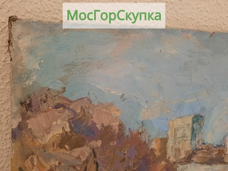 Картина — Пригород — холст, масло